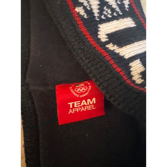 Team USA Olympic Knit Snowflake Patterned Navy Headband - Picture 2 of 4